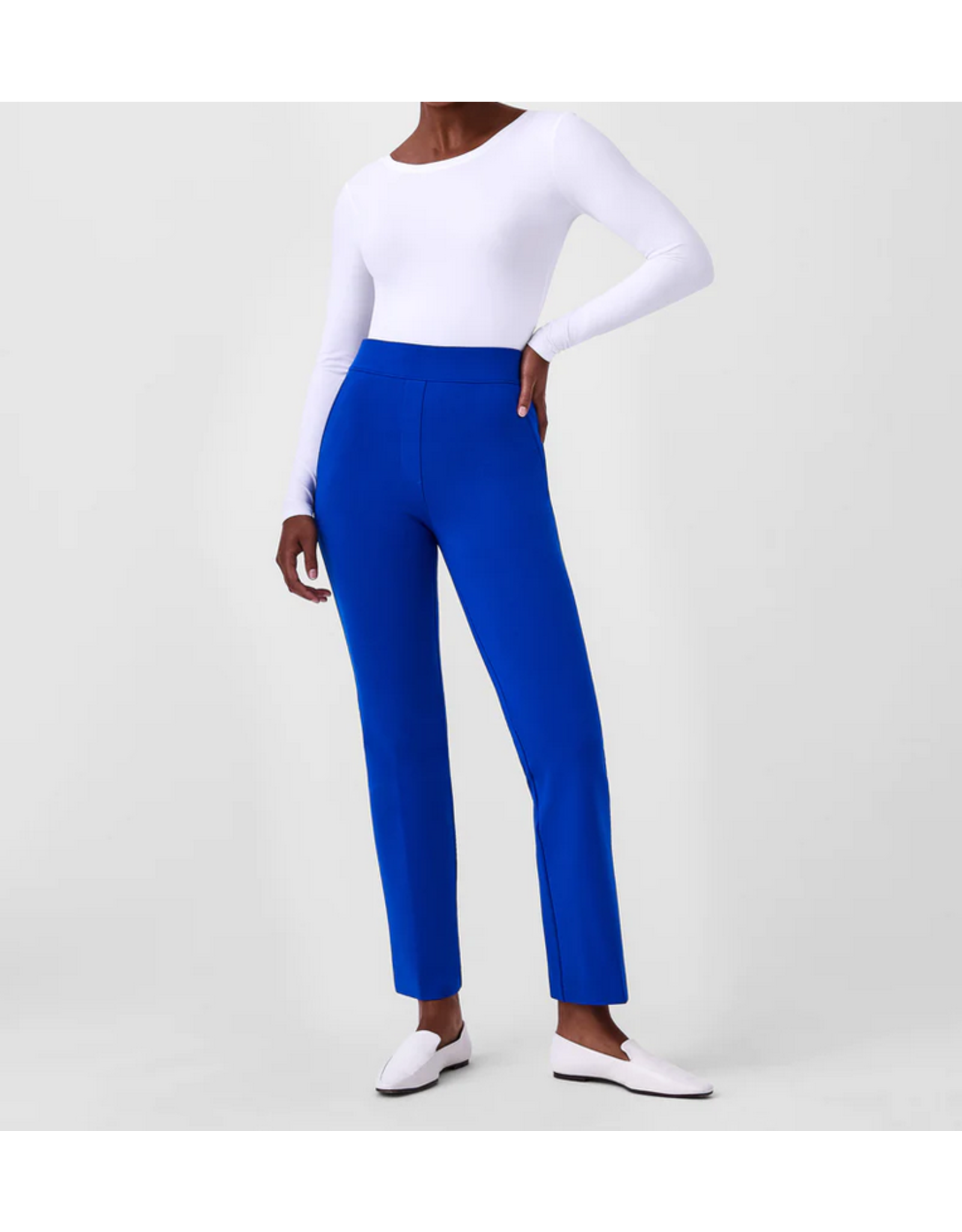 Salt Attire Women's Blue Earnest Electric Mid Rise Pants