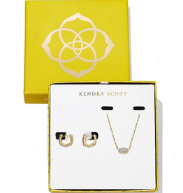 Kendra Scott Gift Set Grayson Pndt Huggie Gold