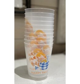 Canvas Happy Fall Shatterproof Set of 10 Cups