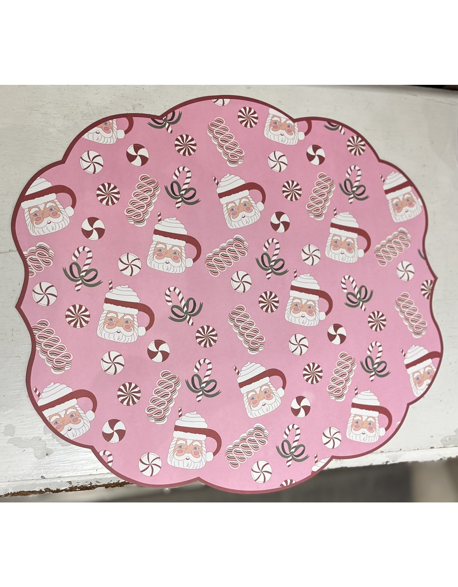 Canvas Christmas Sweets Double Sided Paper Placemats (set of 12)