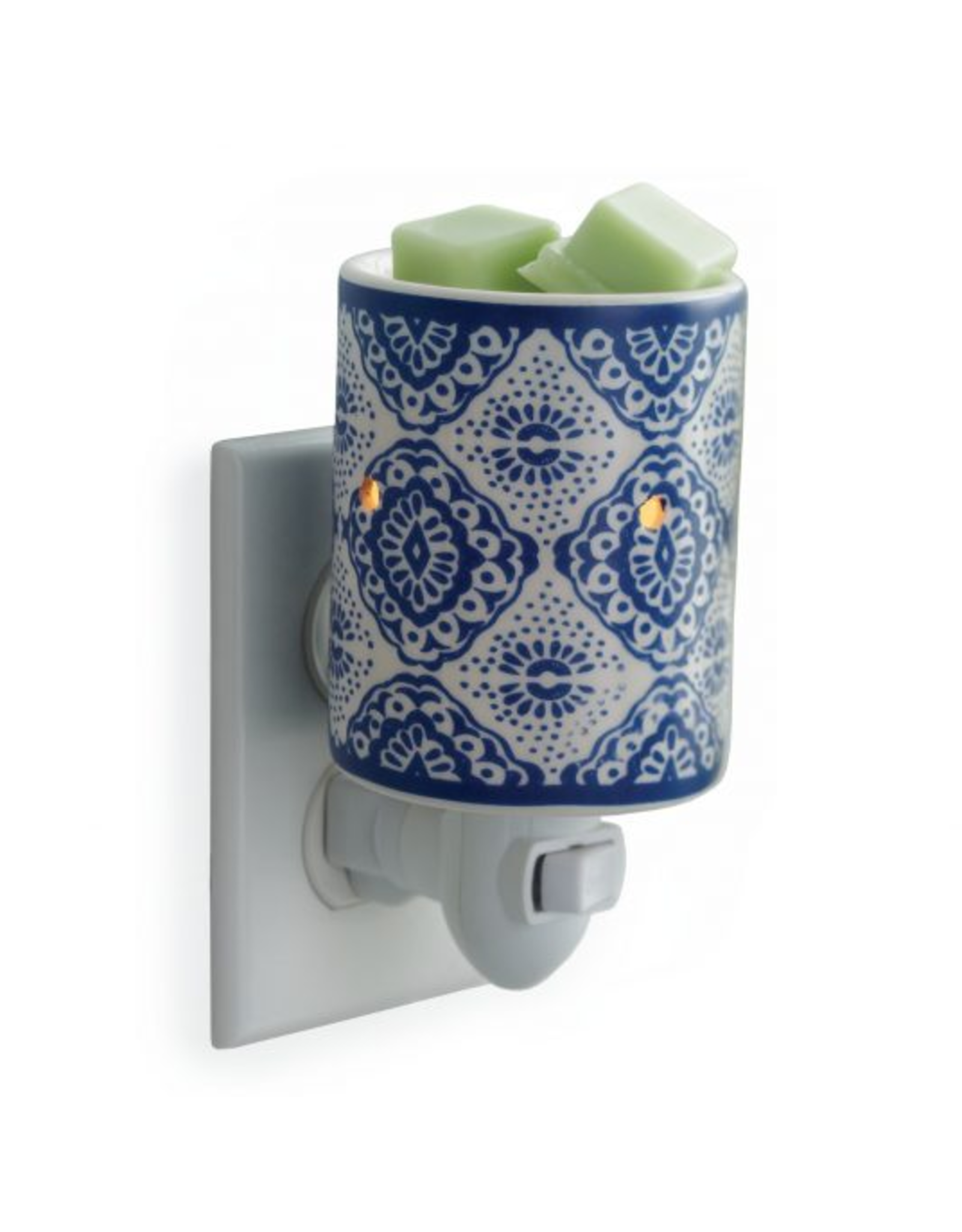 Pluggable Fragrance Warmer- Indigo Porcelain