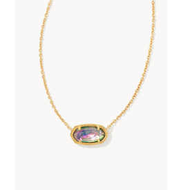 Kendra Scott Elisa Necklace Gold Lilac Abalone