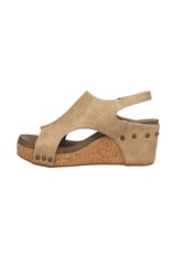 Corky's Corkys Carley Taupe Smooth Wedge