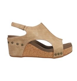 Corky's Corkys Carley Taupe Smooth Wedge