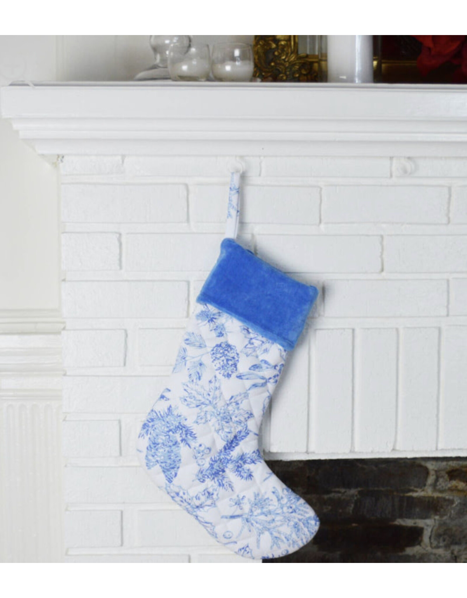 Blue & White Quilt Stocking