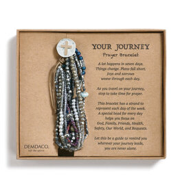 Demdaco Your Journey Prayer Bracelet in Gray