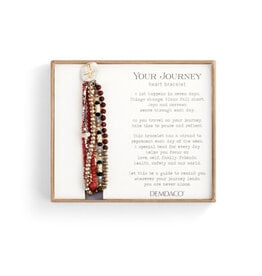 Demdaco Your Journey Prayer Bracelet in Garnet Red