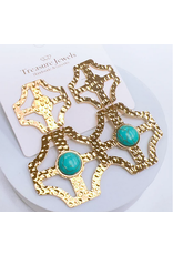 Treasure Jewels Bubble Turquoise Earrings