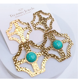 Treasure Jewels Bubble Turquoise Earrings