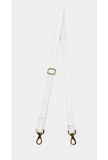 JH Adjustable Strap 1" White Leather