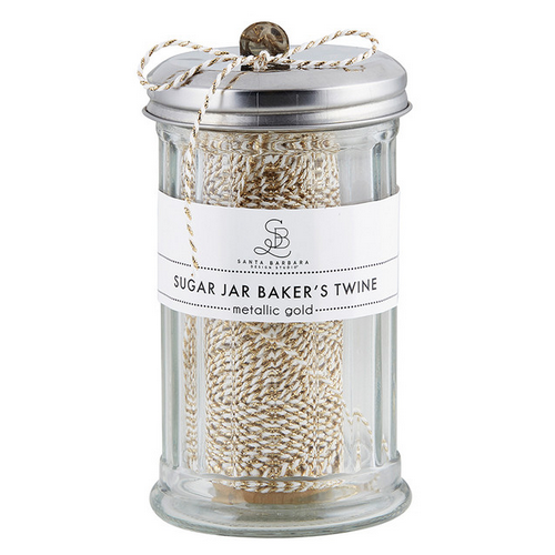 La Favorite Metallic Rose and White Baker's Twine 