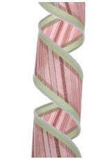 Regency 4 x 10yd Green Peppermint Stripe Ribbon