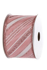 Regency 2.5 x 10yd Pink Peppermint Ribbon