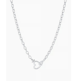 Gorjana Gorjana Parker Heart Necklace Silver