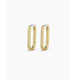 Gorjana Gorjana Zoey Shimmer Hoops - Gold