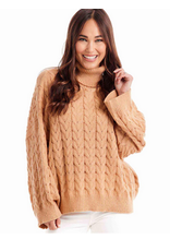 Tan Radley Cableknit Sweater
