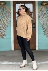 Tan Radley Cableknit Sweater