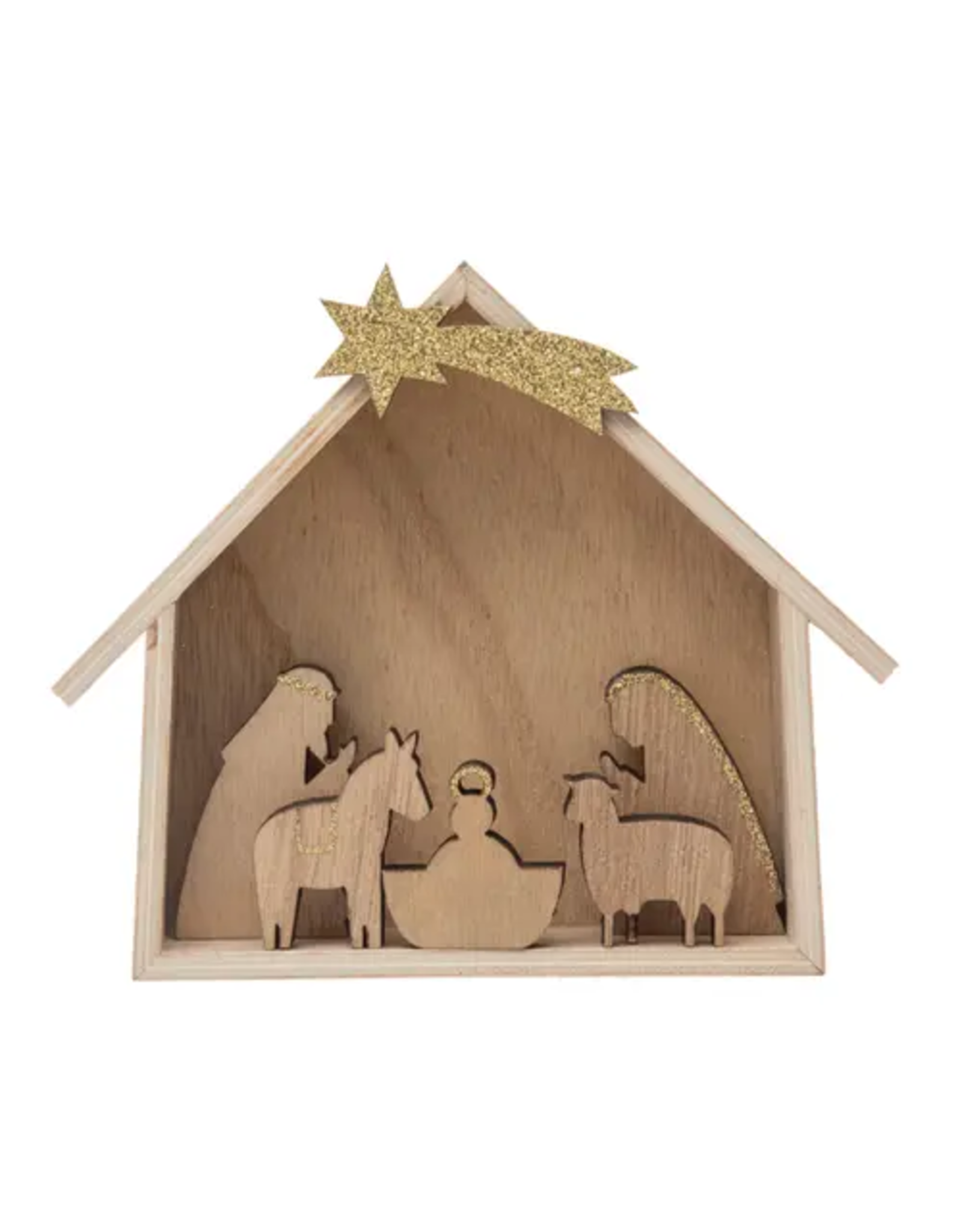 Wood Nativity Set of 6