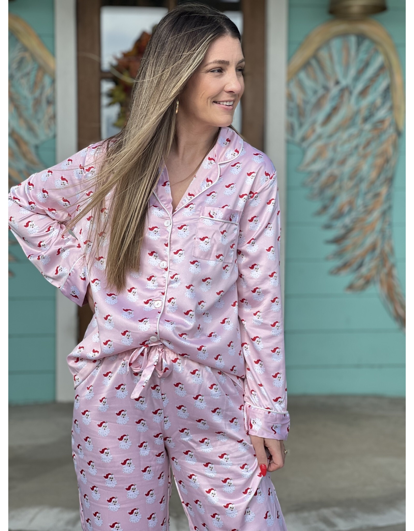 jane marie Kids Here Comes Santa PJ Set