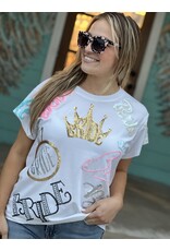 Queen of Sparkles Bride All Over Tee