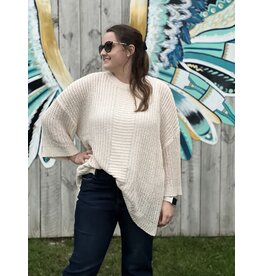 Cream Thatcher Sweater - One Size