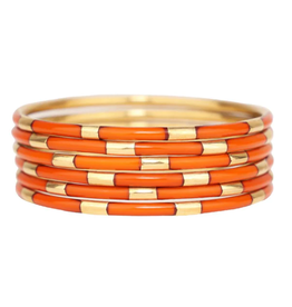 BuDhaGirl BudhaGirl Burnt Orange Veda Bangles - Set of 6