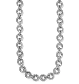 Brighton Ferrara Medici Silver Link Necklace