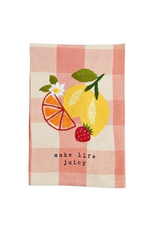 Make Life Juicy Embroidered Towel