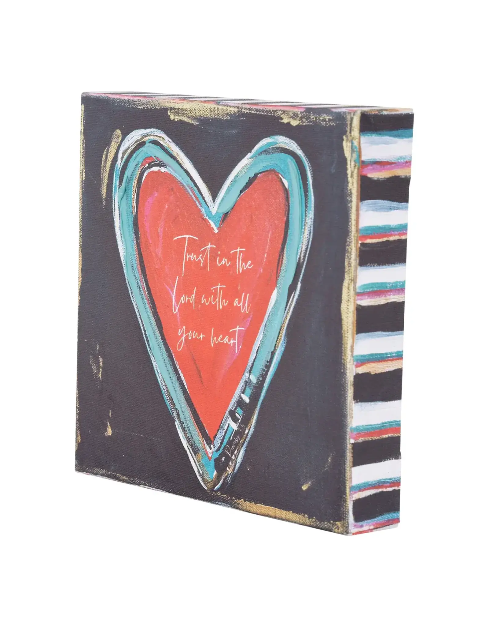 Trust in the Lord Heart Canvas