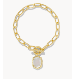 Kendra Scott Daphne Link Chain Bracelet Gold Ivory MOP