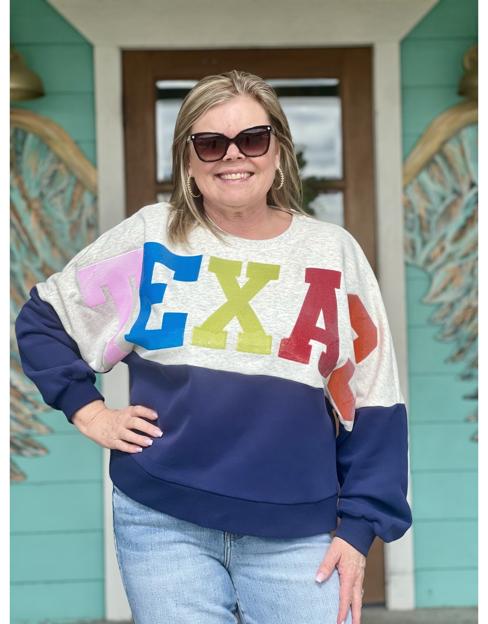 Queen of Sparkles Texas Queen Sweatshirt