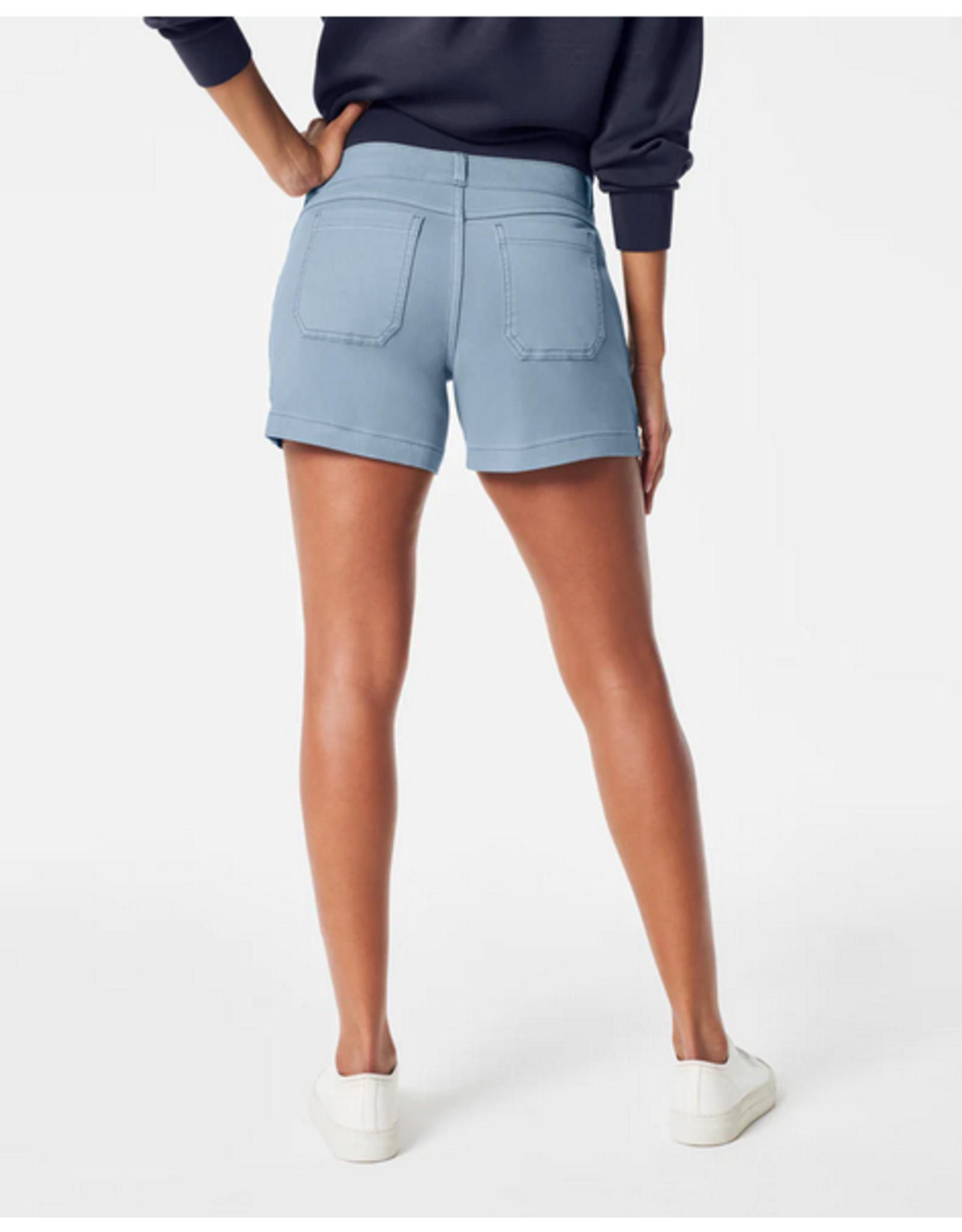 Spanx 4in Twill Short Mountain Blue