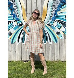 Plaid Embroidered Claire Dress