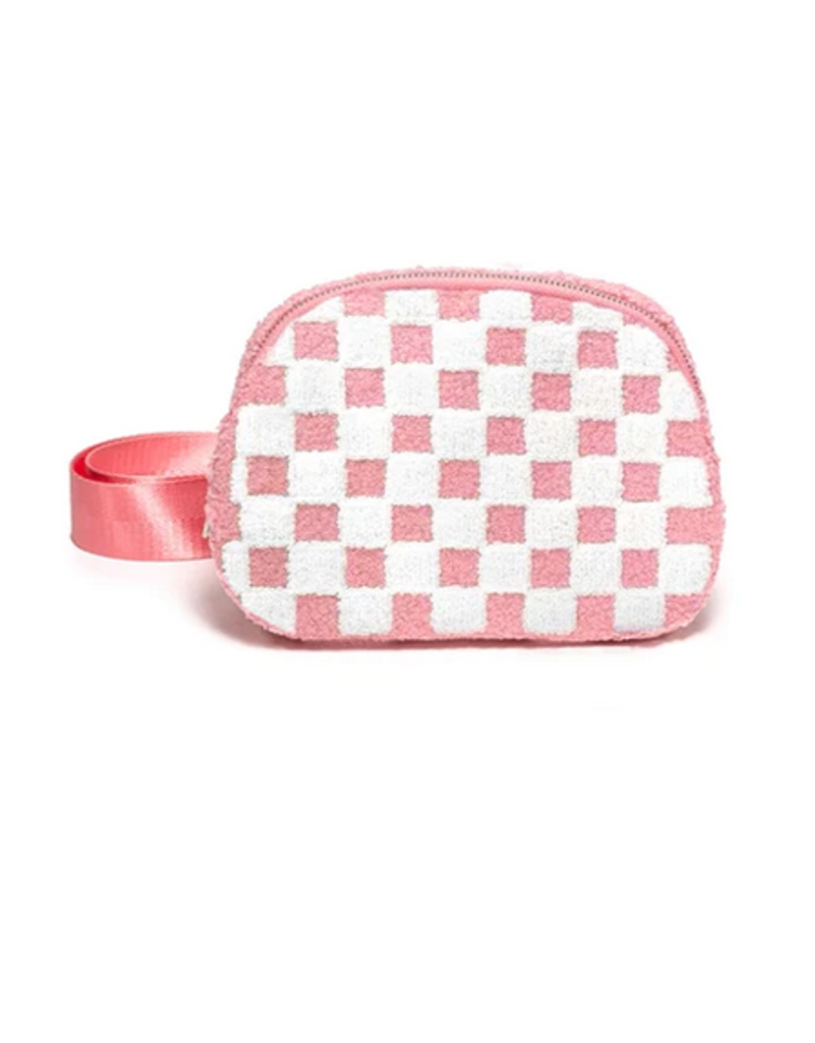 living royal Pink Checker Belt Bag