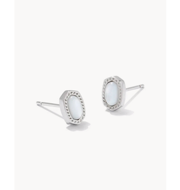 Kendra Scott Mini Ellie Stud Ear Rhod Ivory MOP