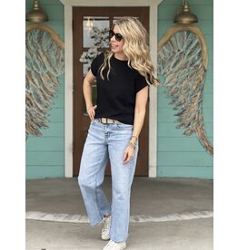 Spanx Denim Cropped Kick Flare Vintage Indigo