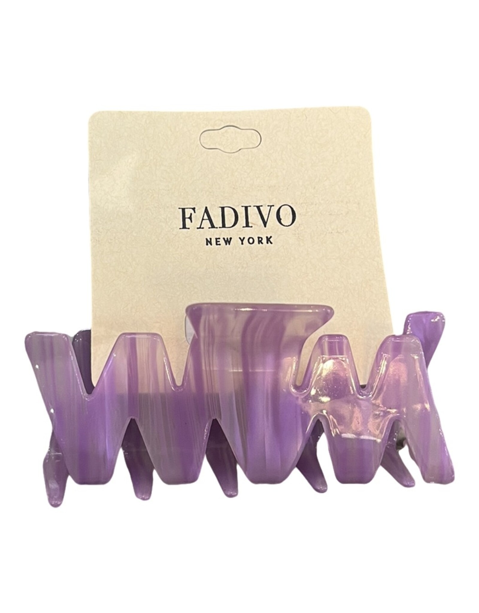 Fadivo Zigzag Pattern Marble Claw Clip