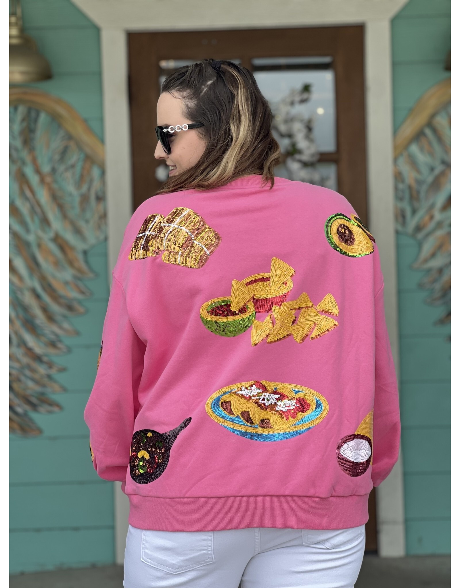 Queen of Sparkles Mexican Food Sweatshirt