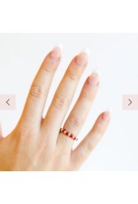 beaded blondes Beaded Blondes Poppi Ring in Maroon