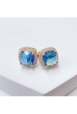 Treasure Jewels Multi Princess Blue Stud