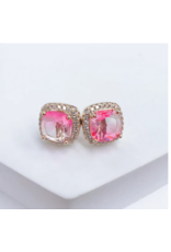 Treasure Jewels Multi Princess Light Pink Stud