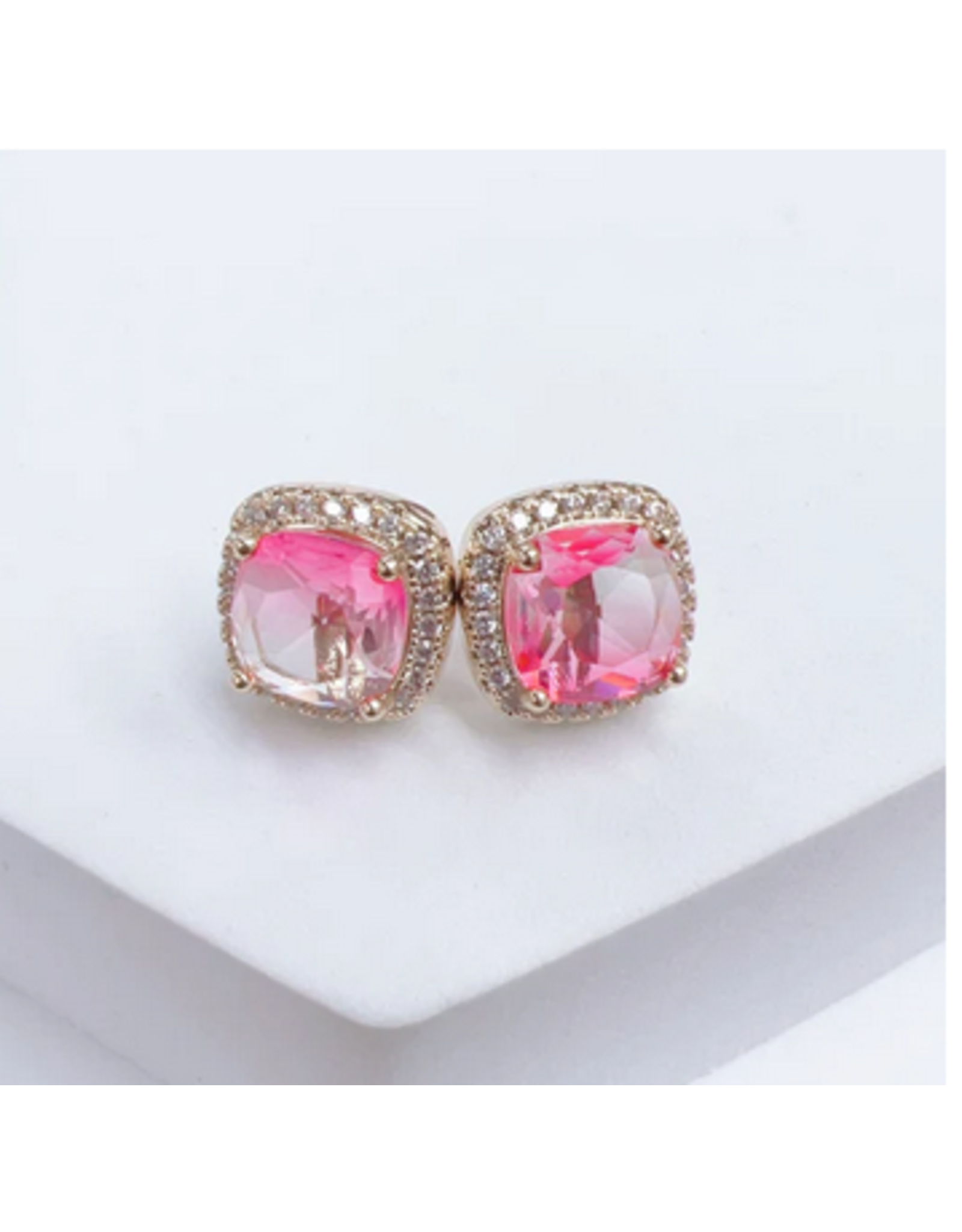 Treasure Jewels Multi Princess Light Pink Stud