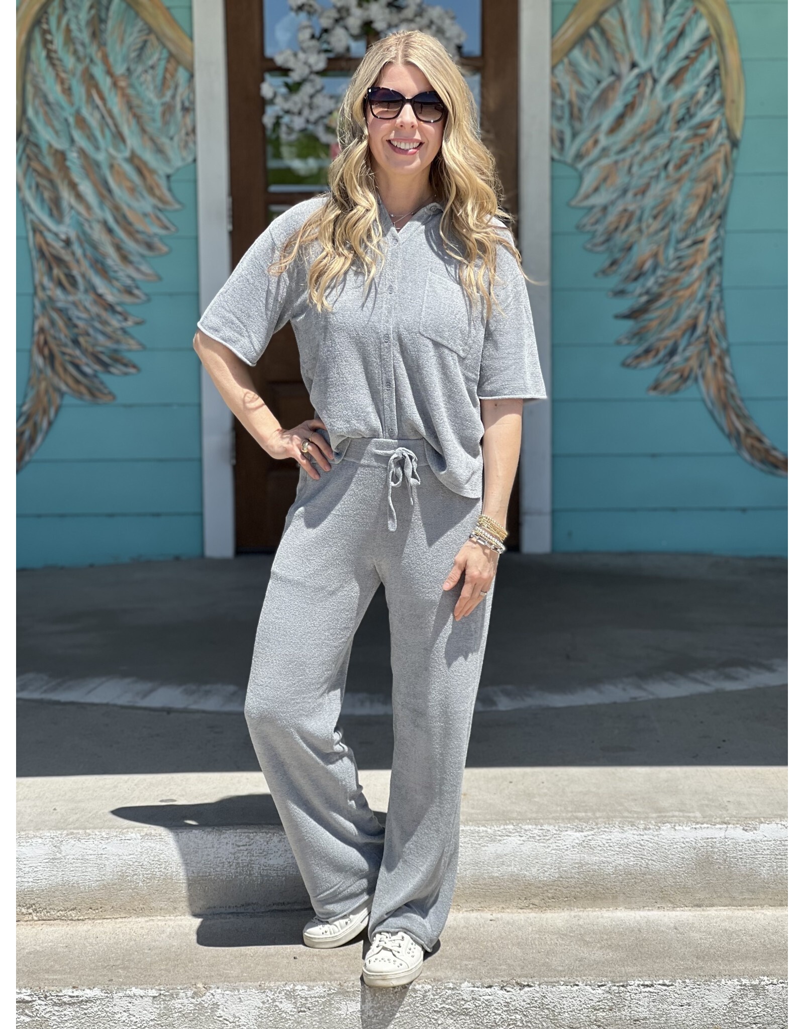 Barefoot Dreams Barefoot Dreams Cozy Chic UL Rolled Edge Pant -- Moonbeam