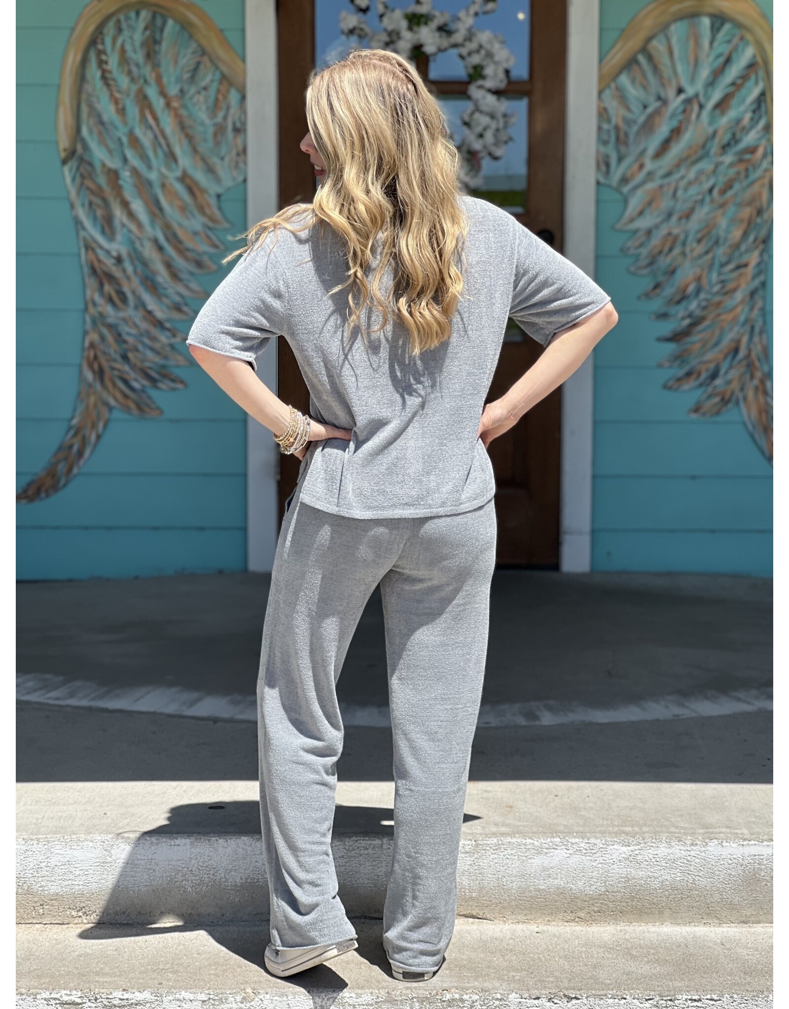 Barefoot Dreams Barefoot Dreams Cozy Chic UL Rolled Edge Pant -- Moonbeam