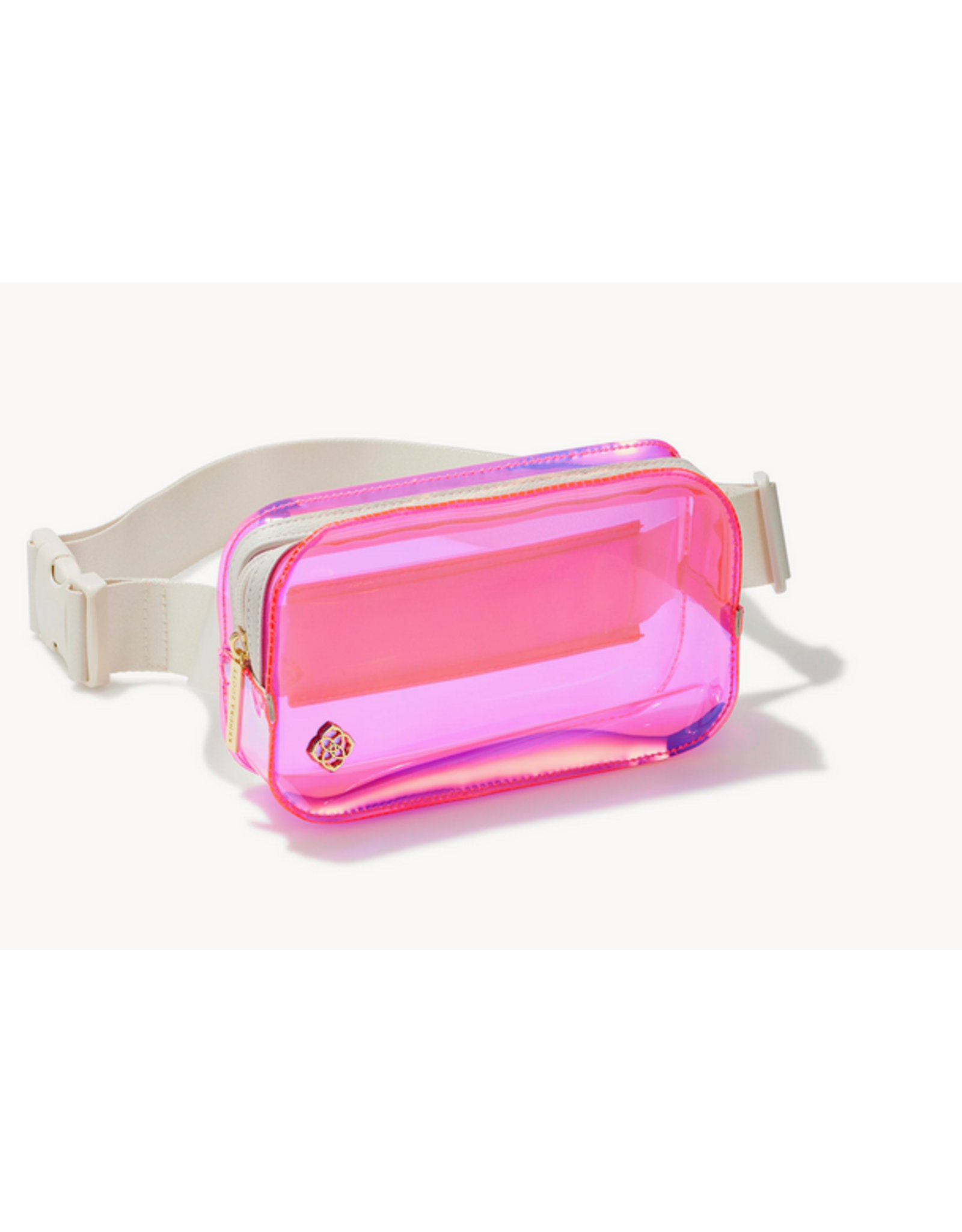 Kendra Scott Clear Belt Bag Pink Iridecent