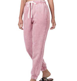 Rose Acid Wash SWEATPANTS