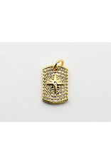 Treasure Jewels Gold Crystal Compass Charm