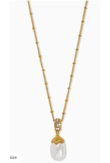 Brighton Everbloom Pearl Drop Gold Necklace