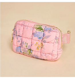 Pink Floral Belt Bag