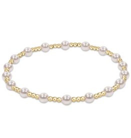 Enewton Classic Sincereity Pattern 4mm Bead Bracelet Pearl